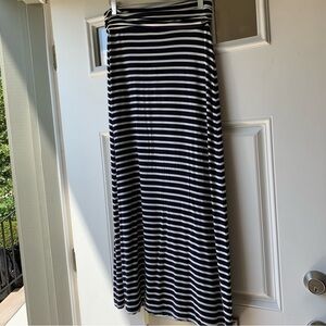 J. Crew Striped Modal, Spandex Maxi Skirt- Sz XS